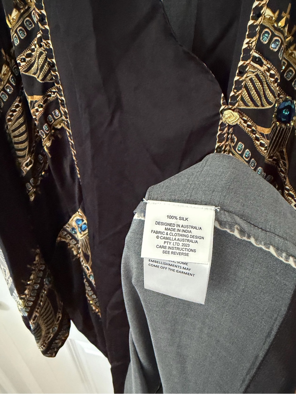 Camilla Silk Kaftan Dress - Picture 3 of 4